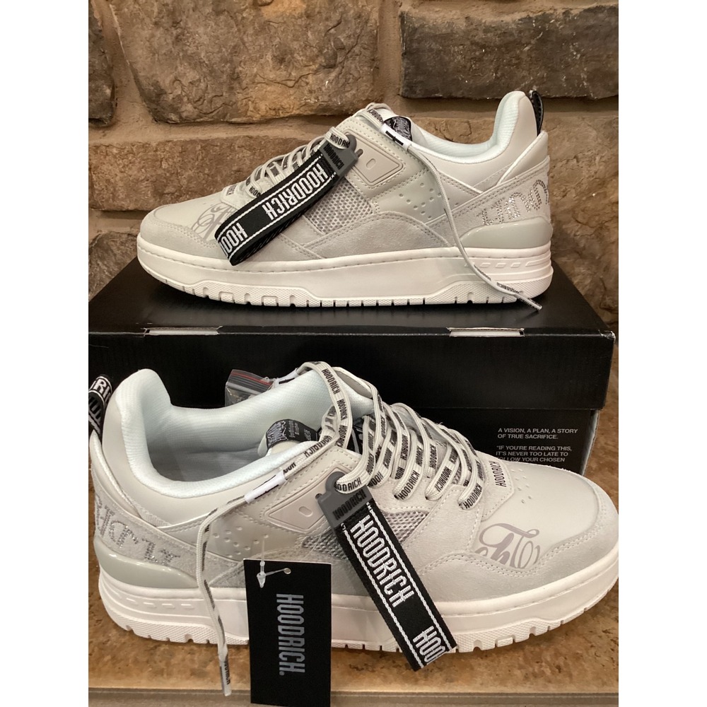 Hoodrich Recon Mens Grey Streetwear Low Top Sneakers Style 3345382 Size 9.5M New